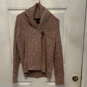 Calvin Klein Jeans Brown Cowl Neck Sweater